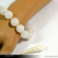 WHITE JADE BRACELET - Big Round Beads