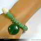 CANCER BRACELET - Green Aventurine Pendant and Moonstone Beads