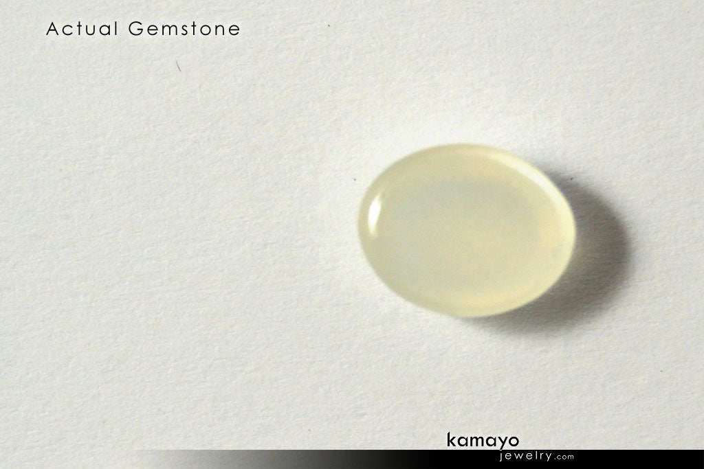 WHITE MOONSTONE GEMSTONE - 10x8mm Oval Loose Stone