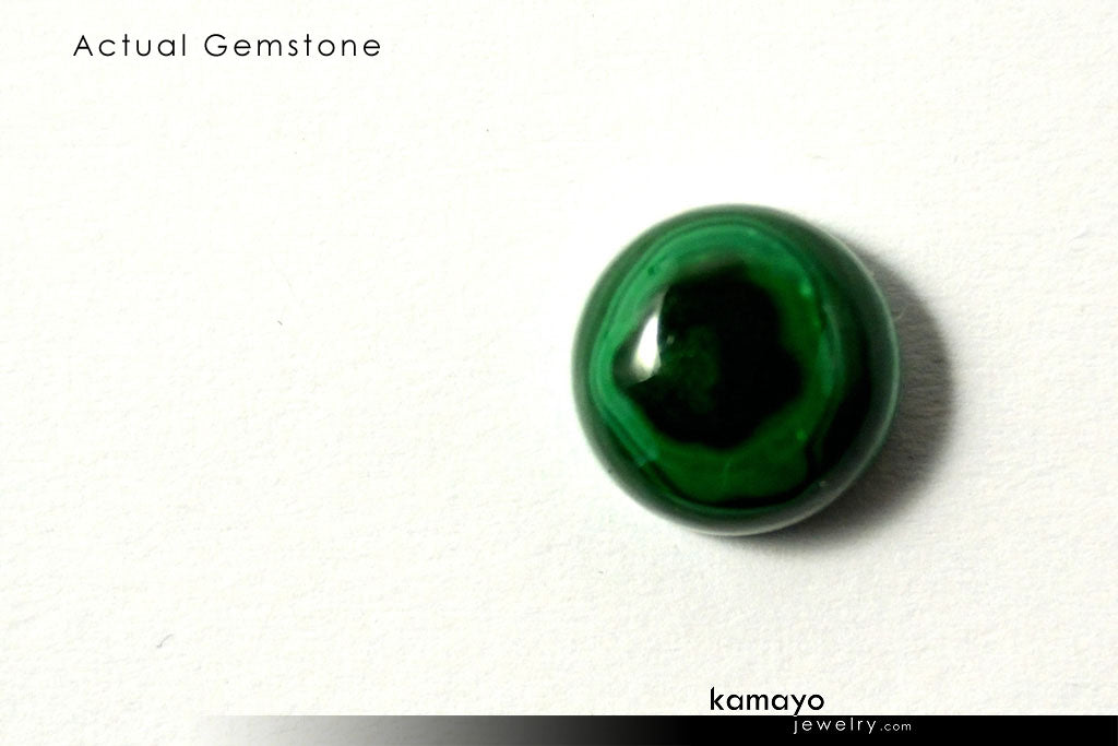 MALACHITE GEMSTONE - 10mm Round Green Loose Stone