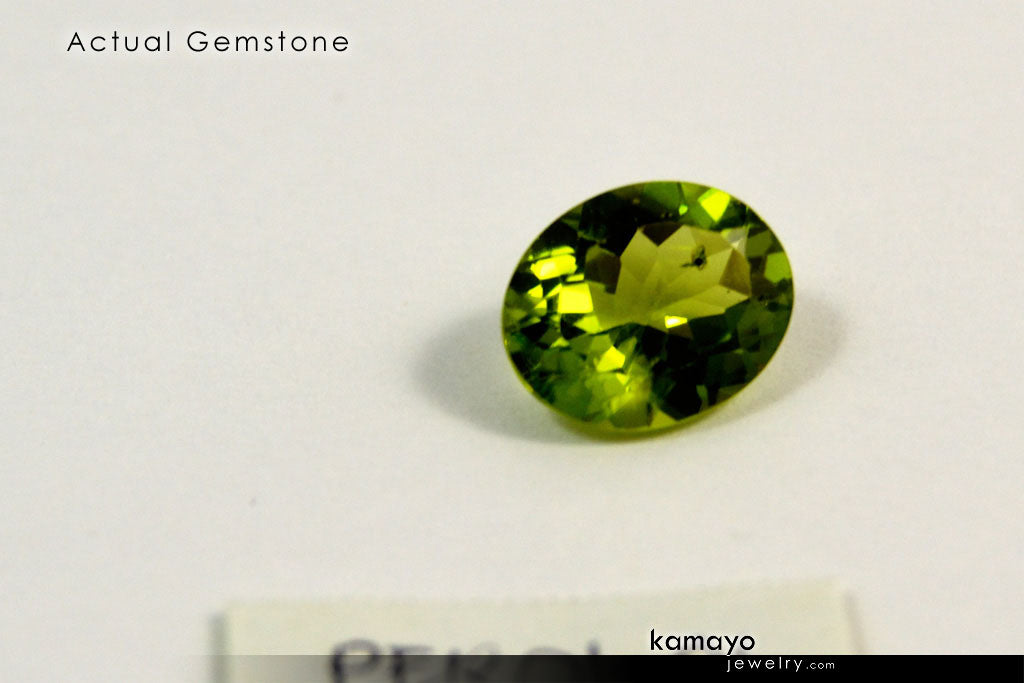 PERIDOT GEMSTONE - 10x8mm Oval Green Loose Stone