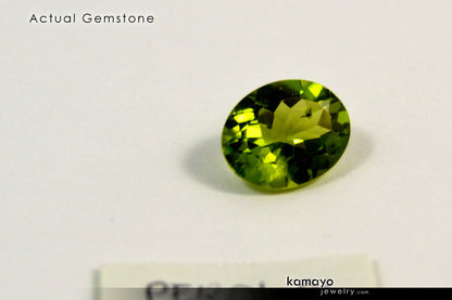 PERIDOT GEMSTONE - 10x8mm Oval Green Loose Stone