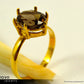 SMOKY QUARTZ RING - 10x8mm Smoky Quartz Ring for Women