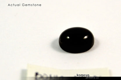 BLACK ONYX GEMSTONE - 10x8mm Oval Loose Stone