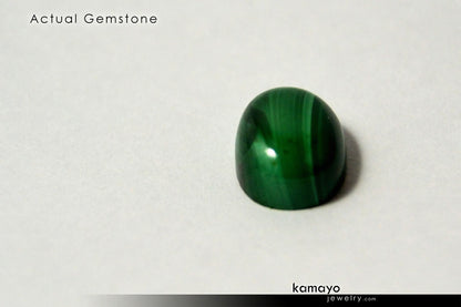 MALACHITE GEMSTONE - 10x8mm Oval Green Loose Stone