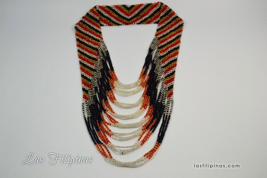 Tribal Statement Necklace - Ethnic Tboli Beaded Jewelry