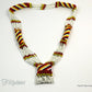 Tribal Statement Necklace - White Ethnic Mandaya Beaded Jewelry