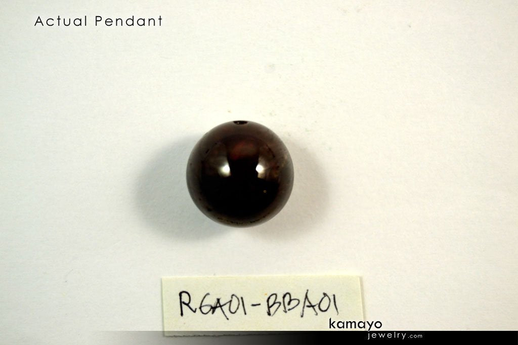 CAPRICORN BRACELET - Red Garnet Pendant and Black Onyx Beads