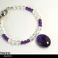 PISCES JEWELRY SET - Necklace and Bracelet with Amethyst Pendants