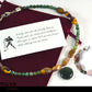 AQUARIUS JEWELRY SET - Women's Choker and Bracelet with Moss Agate Pendants and Jasper Beads