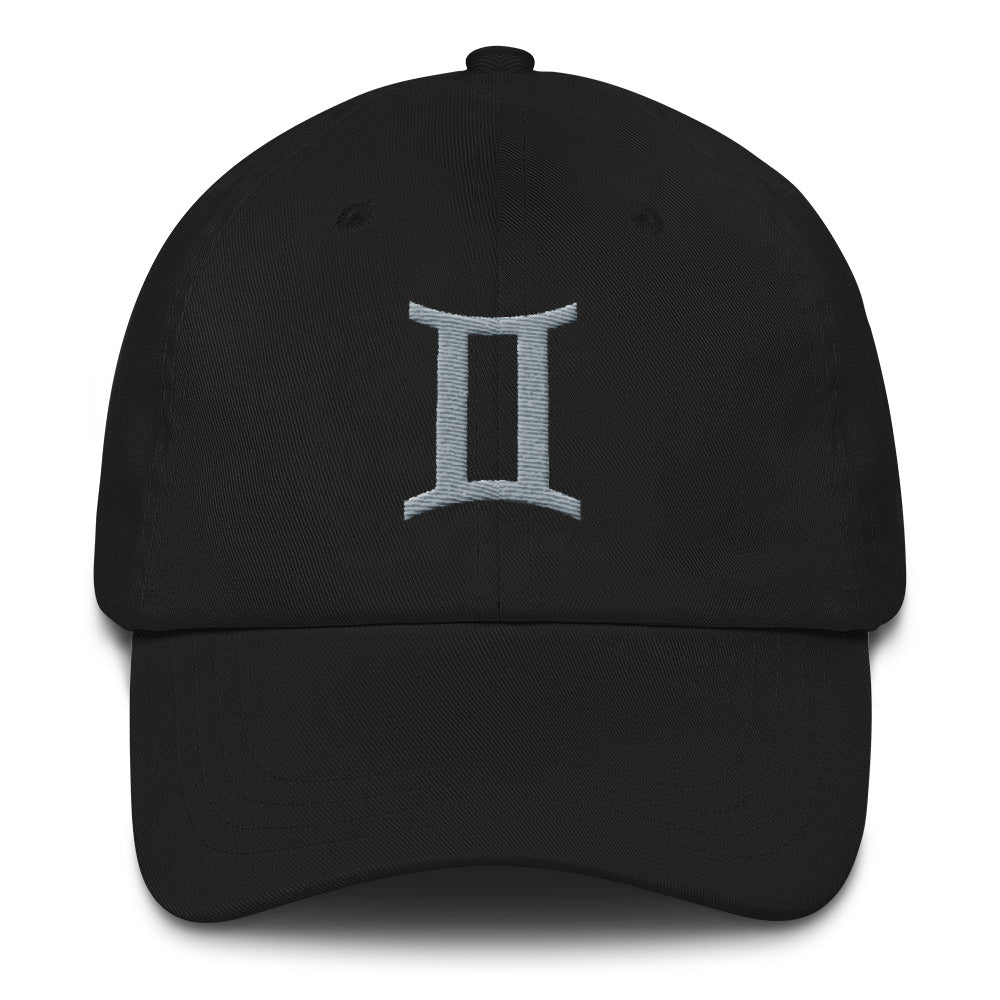 GEMINI CAP - Zodiac Symbol Text Baseball Cap - Dad Hat