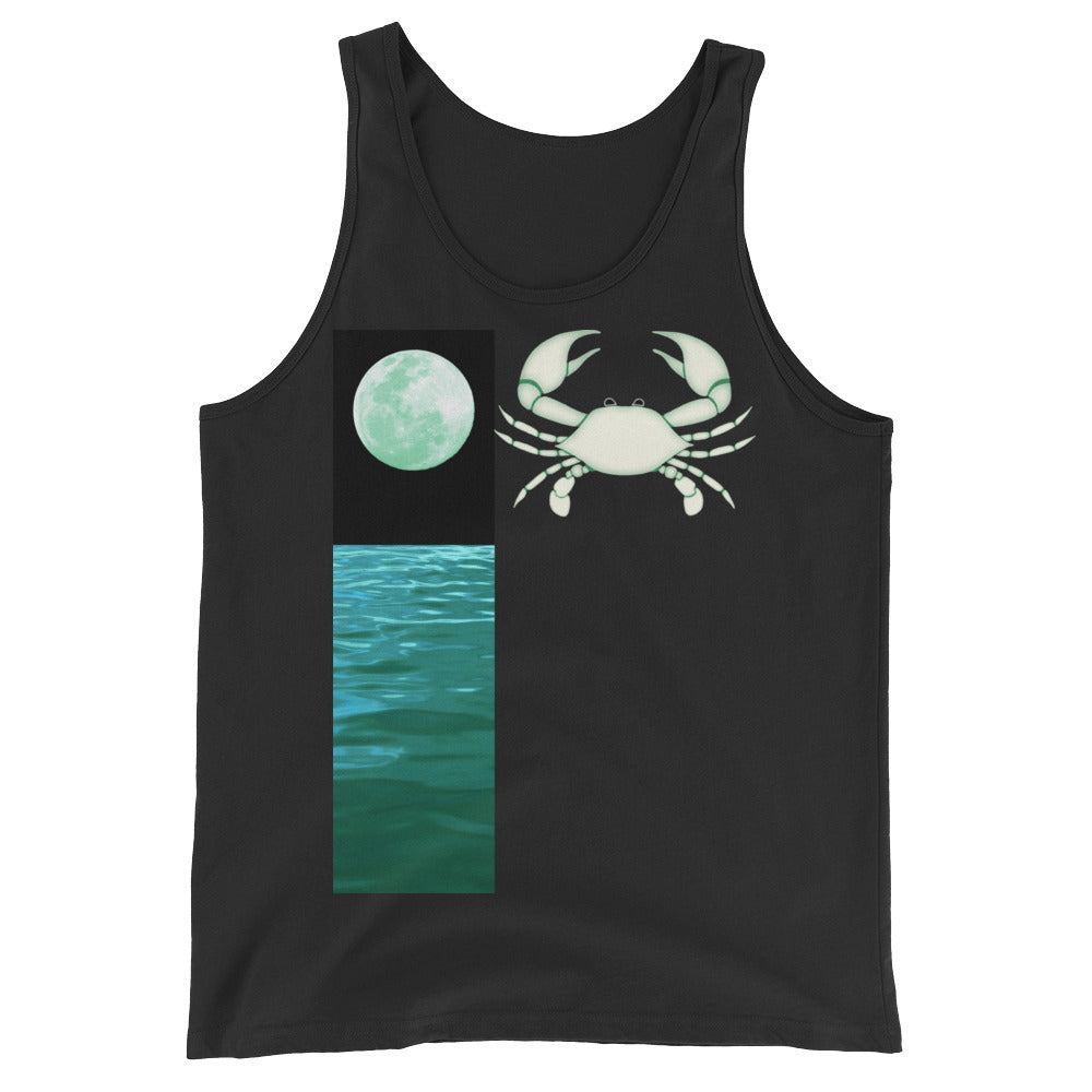 Cancer Tank Top - Zodiac Element And Ruling Planet Design
