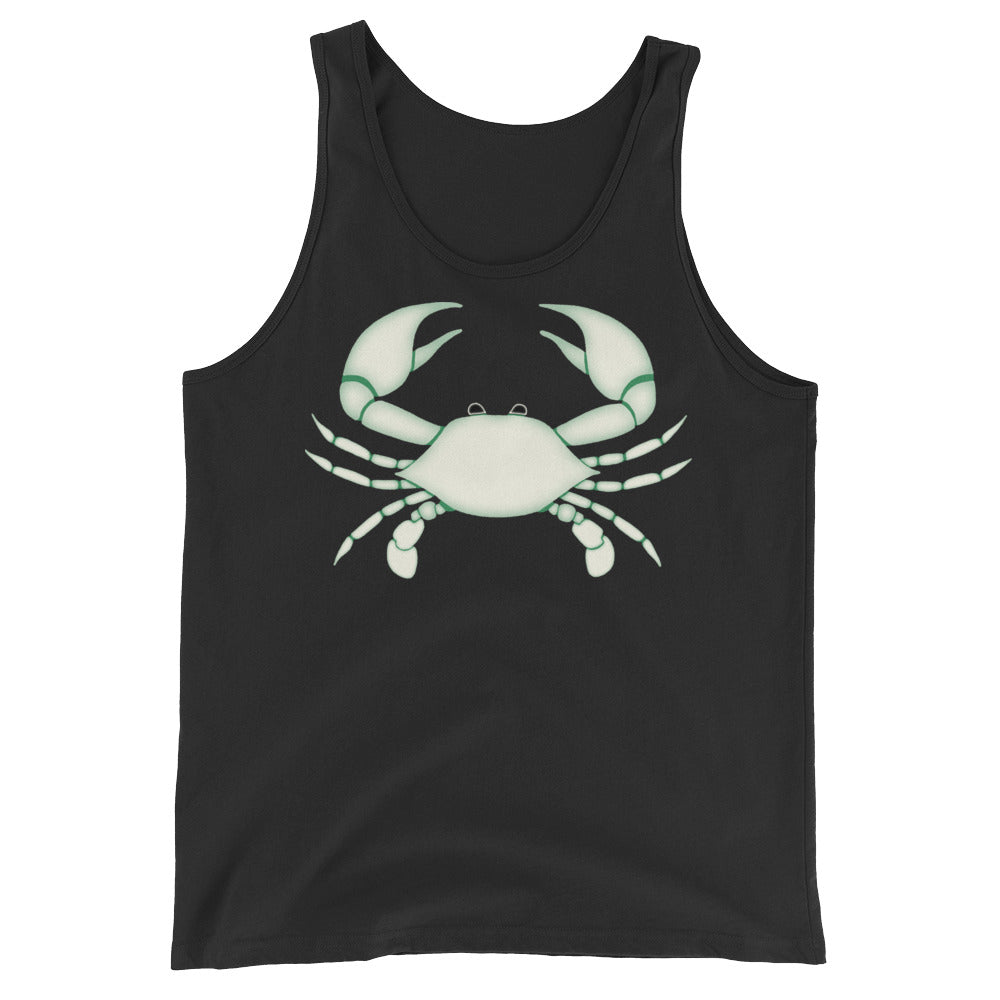 Cancer Tank Top - Zodiac Symbol - White Crab Graphics