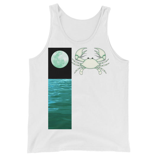 Cancer Tank Top - Zodiac Element And Ruling Planet Design