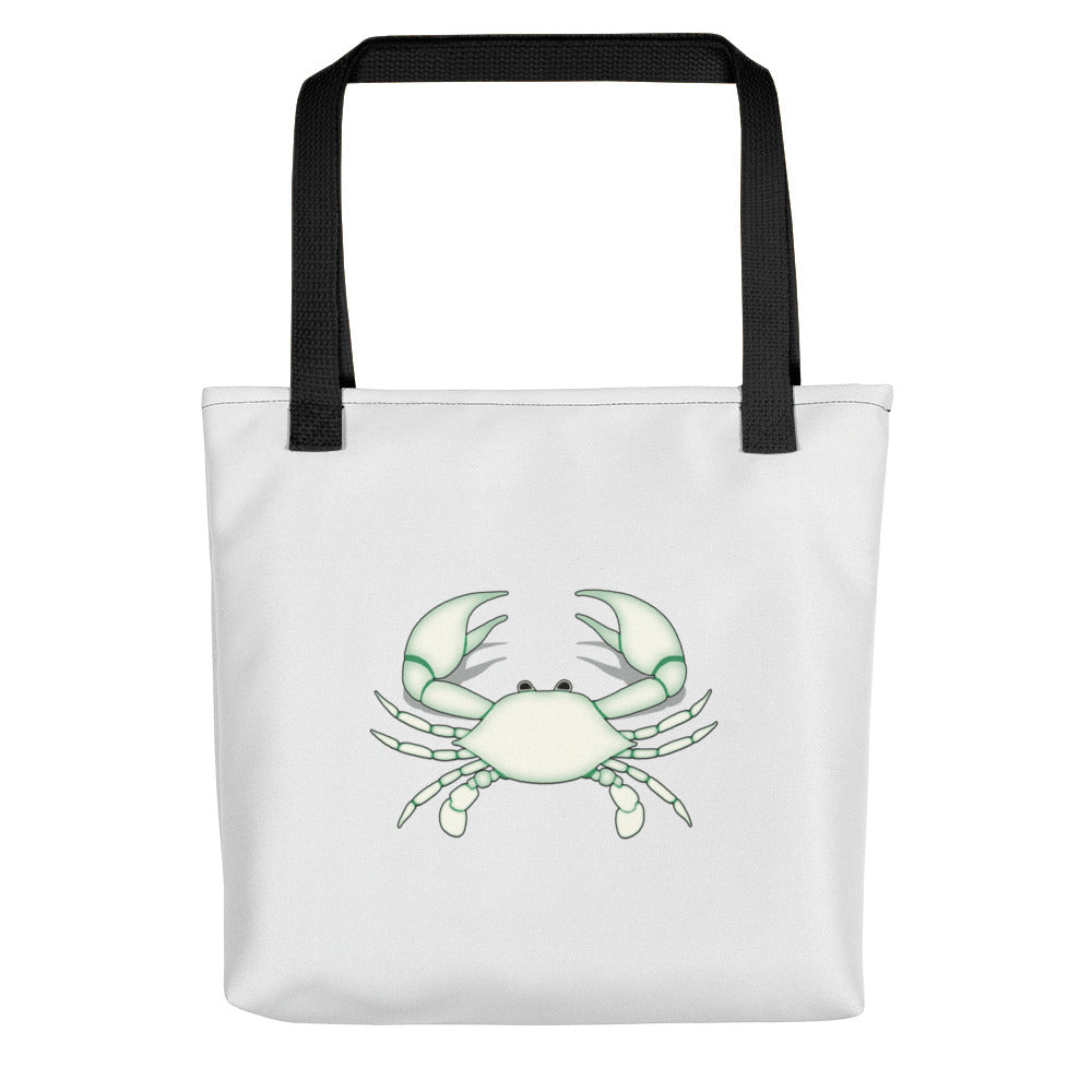 Cancer Tote Bag - Zodiac Symbol - White Crab Graphics