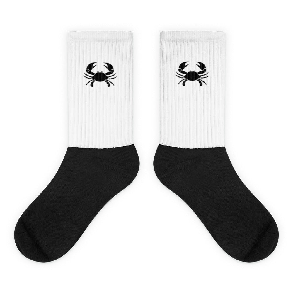 Cancer Socks - Zodiac Symbol Design