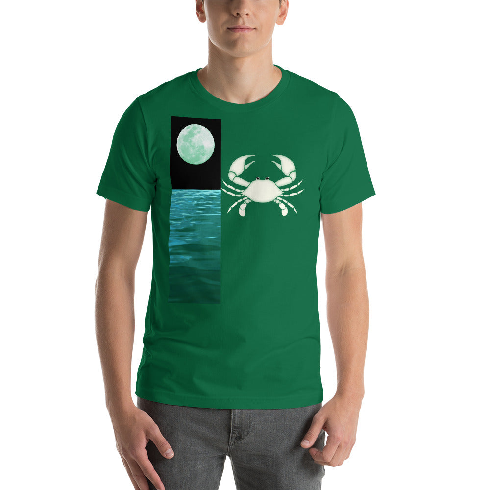Cancer T Shirt - Sign Element And Ruling Planet Design