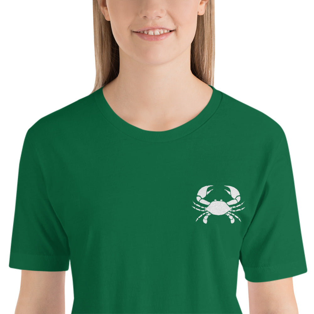 CANCER T SHIRT - Sign Logo Embroidery - Zodiac Shirt for Women